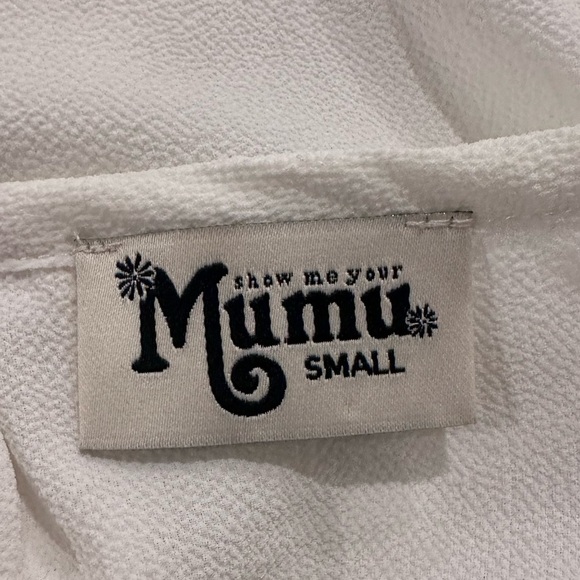 Show Me Your Mumu White Tortuga Tie Top Size Small - Picture 4 of 6